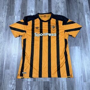 Hull City A.F.C 2017-18 Home Football Kit w/ SportPesa Sponsor